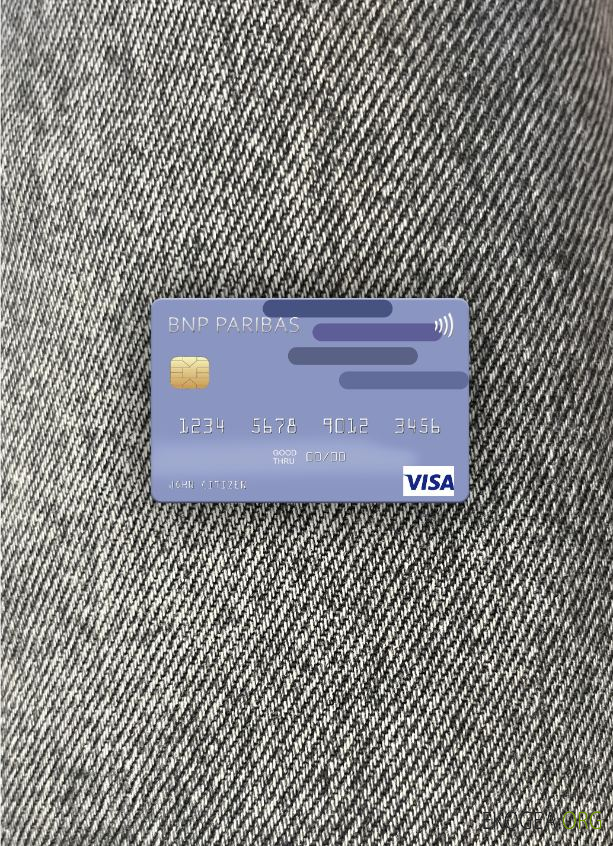 USA BNP Paribas Banque carte visa photolook , avant